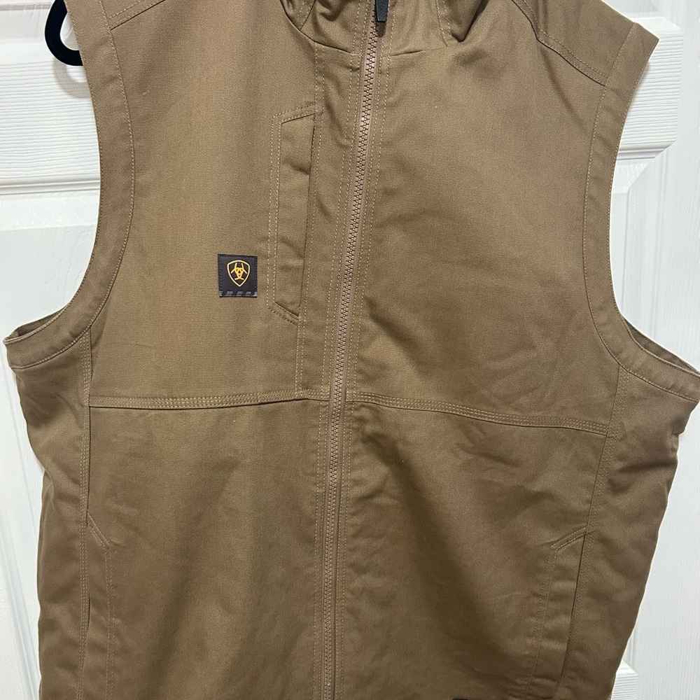 LIKE NEW Ariat Rebar Men's Duracanvas Tan Vest